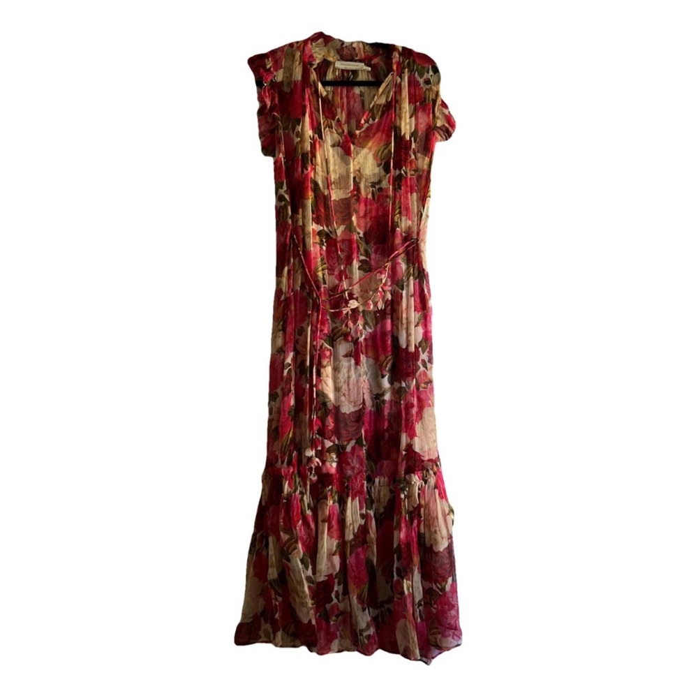Zimmermann Wonderland Flutter Silk Midi Dress